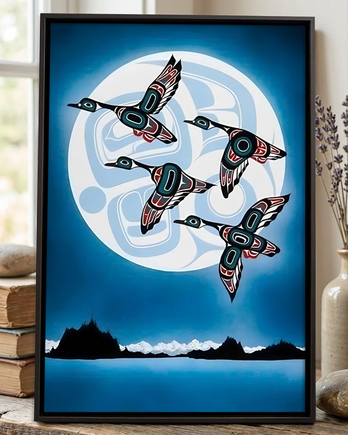 Native Goose Art Poster - Canvas