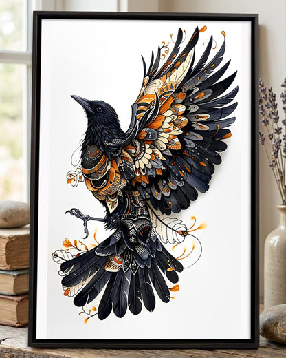 Native Bird Art Poster - Canvas