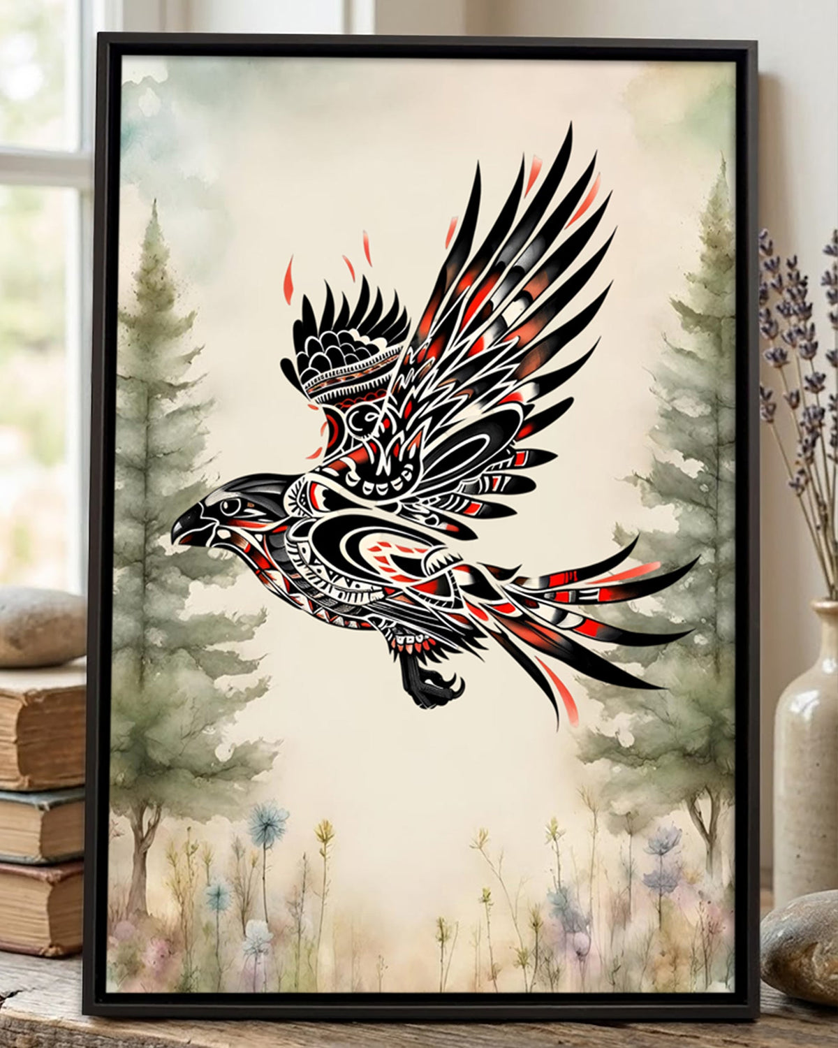 Native Bird Art Poster - Canvas