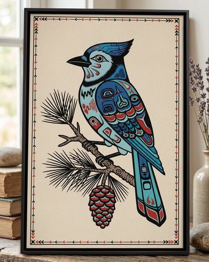 Native Bird Art Poster - Canvas