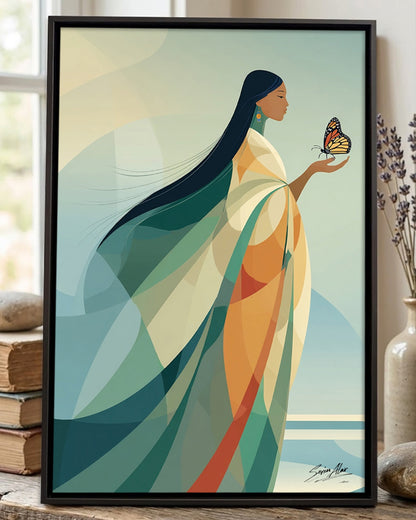 Whisper to the Butterfly Poster - Canvas