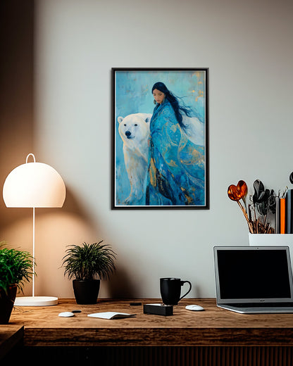 Keeper of the Polar Spirit Poster - Canvas
