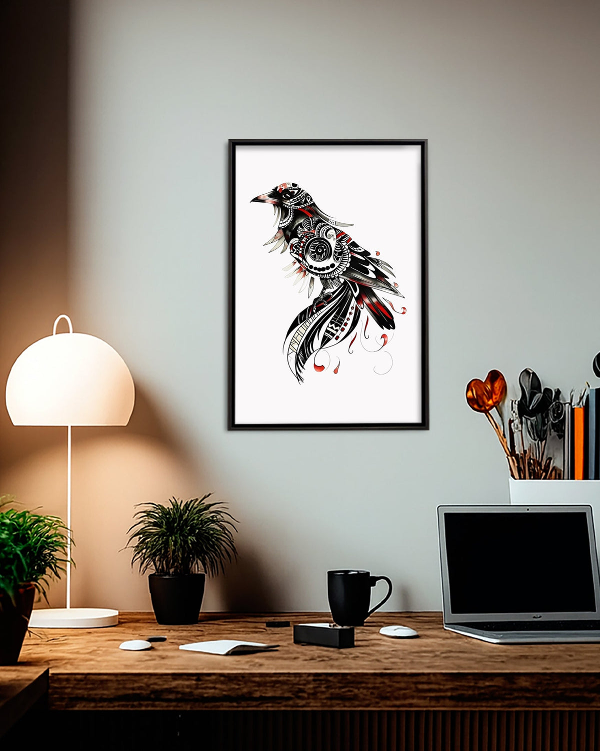 Native Bird Art Poster - Canvas