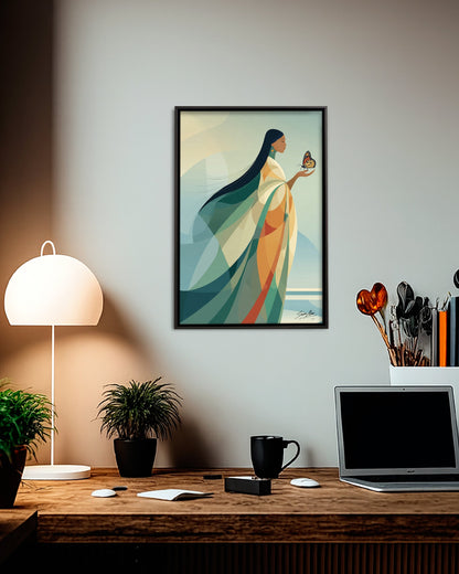 Whisper to the Butterfly Poster - Canvas
