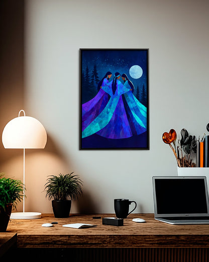 Keepers of the Moonlight Poster - Canvas