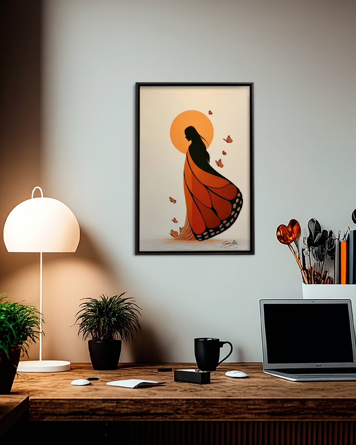 She Who Walks with Wings Poster - Canvas