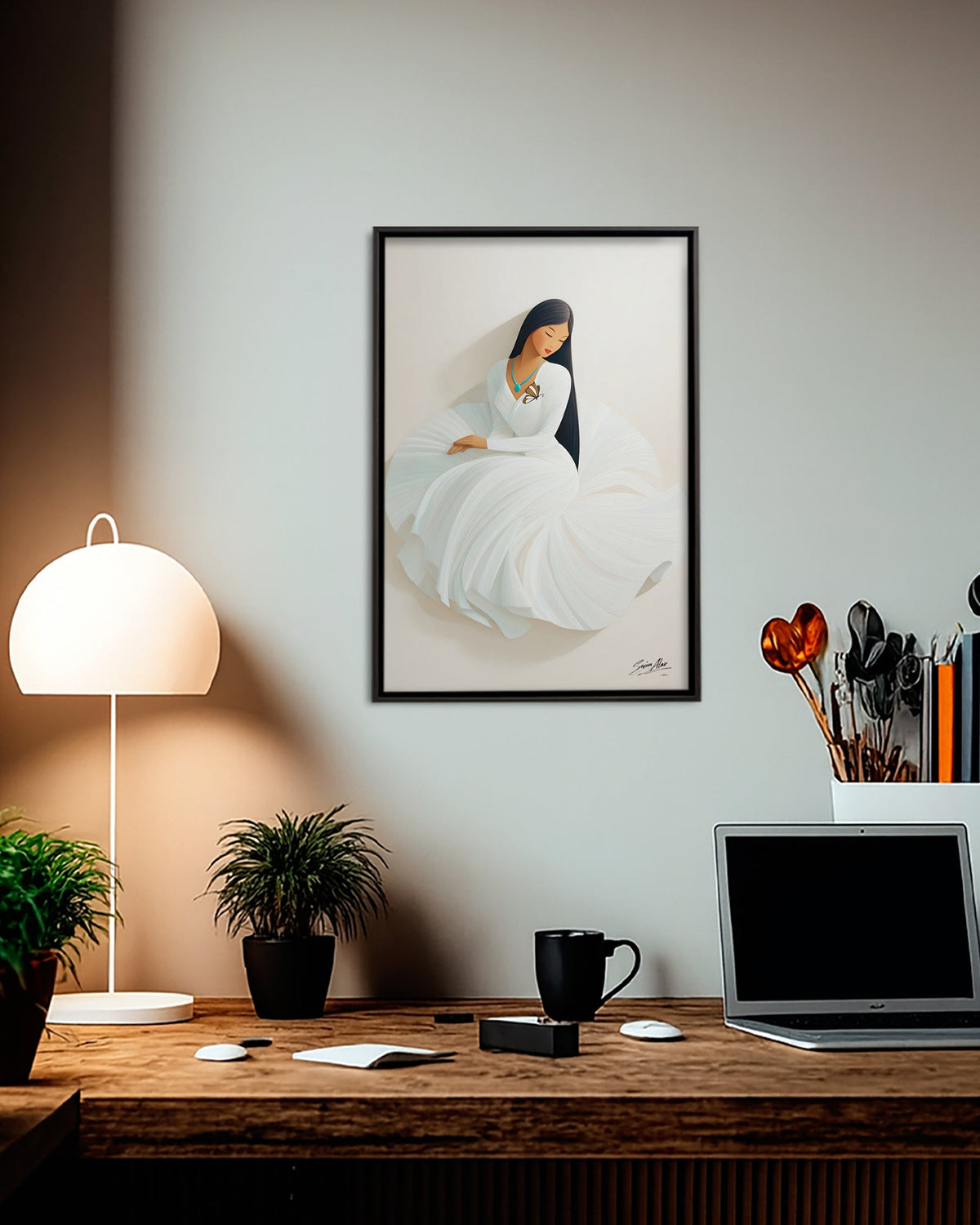Grace of the Spirit's Embrace Poster - Canvas