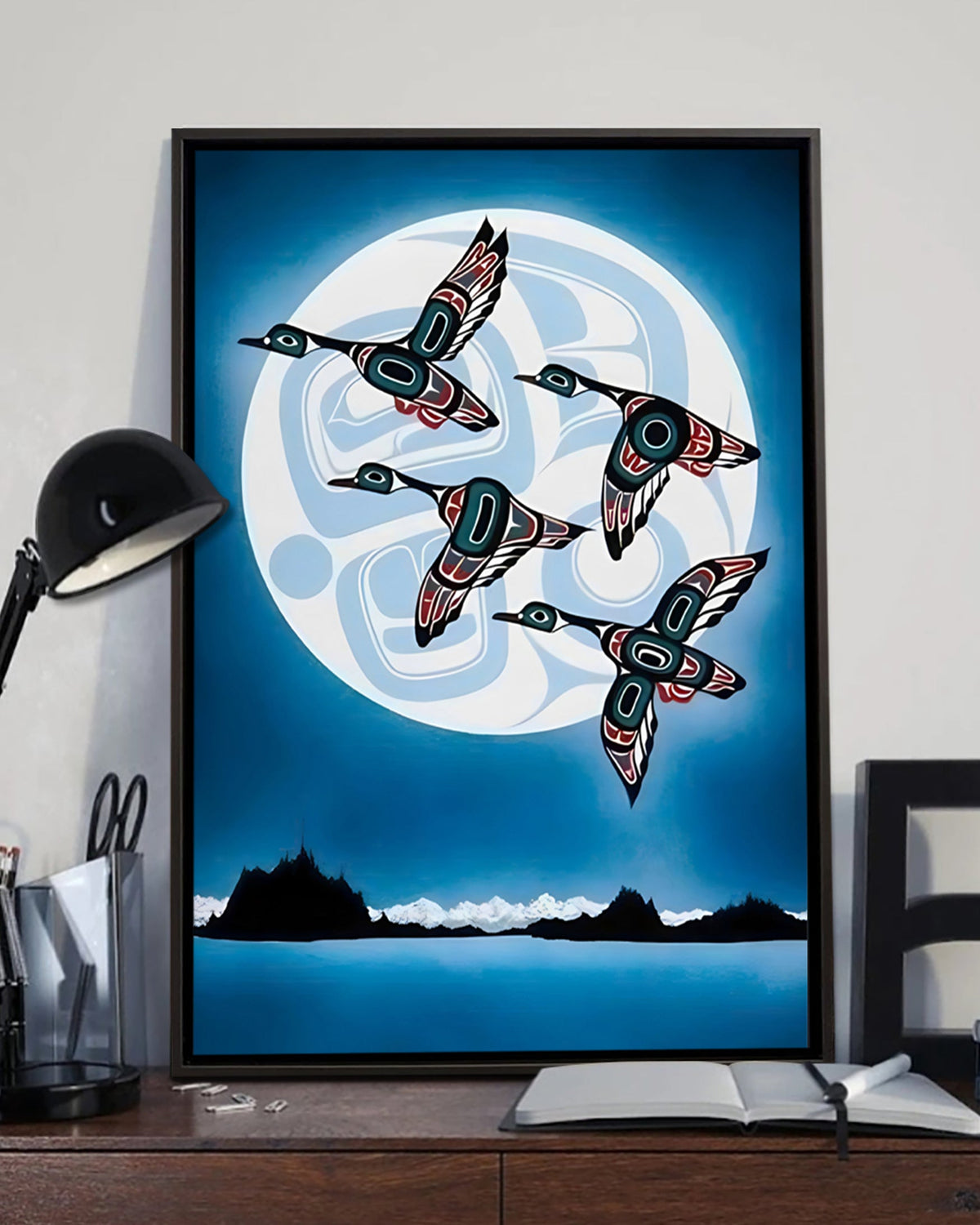 Native Goose Art Poster - Canvas