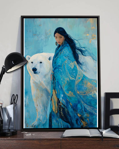 Keeper of the Polar Spirit Poster - Canvas
