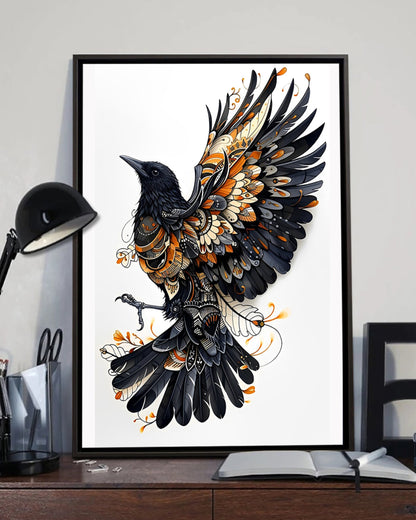 Native Bird Art Poster - Canvas