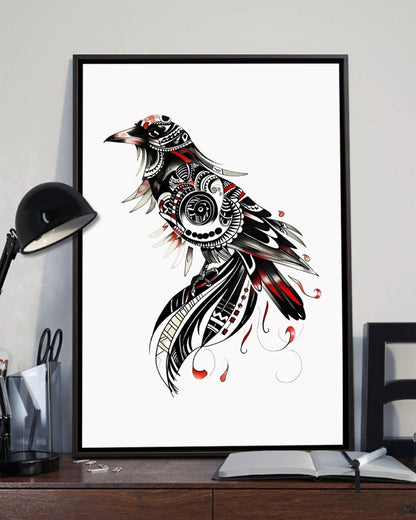 Native Bird Art Poster - Canvas