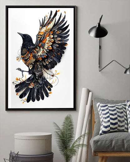 Native Bird Art Poster - Canvas