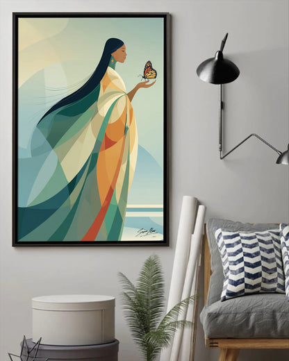 Whisper to the Butterfly Poster - Canvas