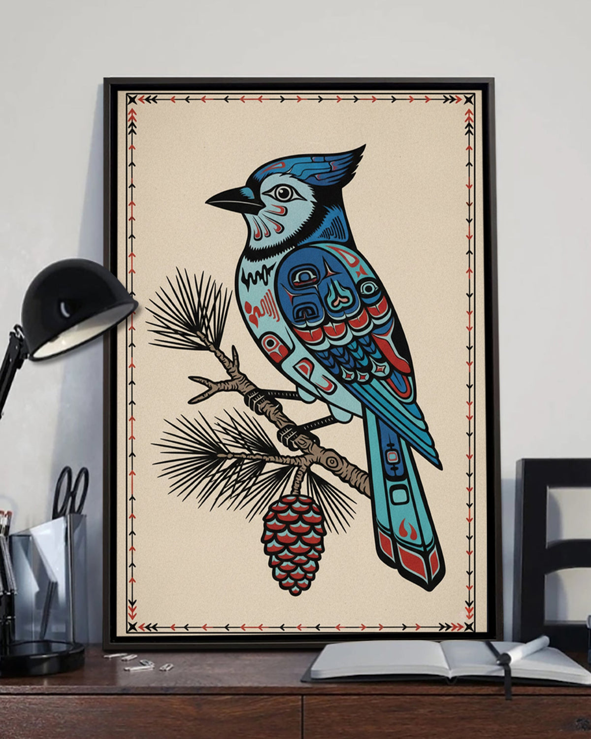 Native Bird Art Poster - Canvas