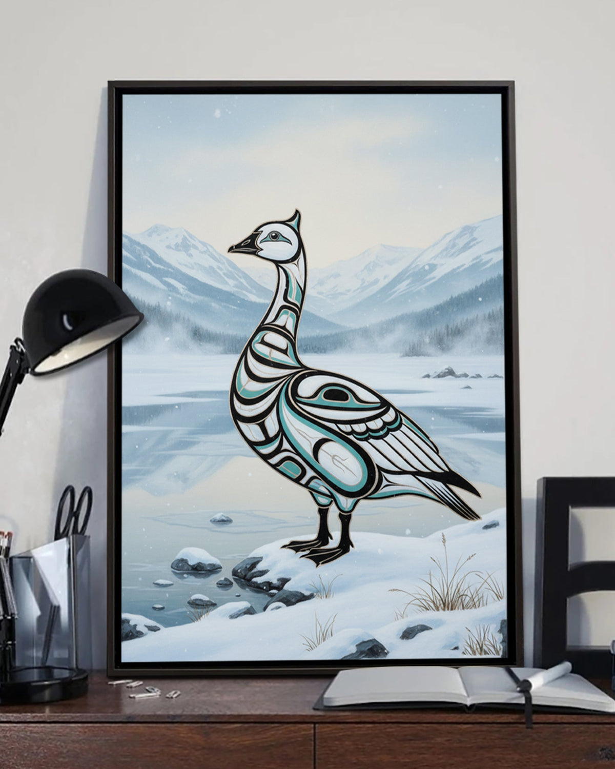 Native Goose Art Poster - Canvas