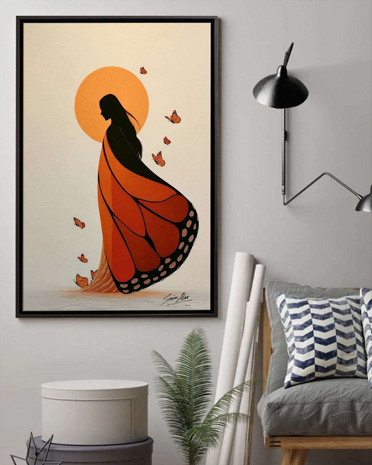 She Who Walks with Wings Poster - Canvas