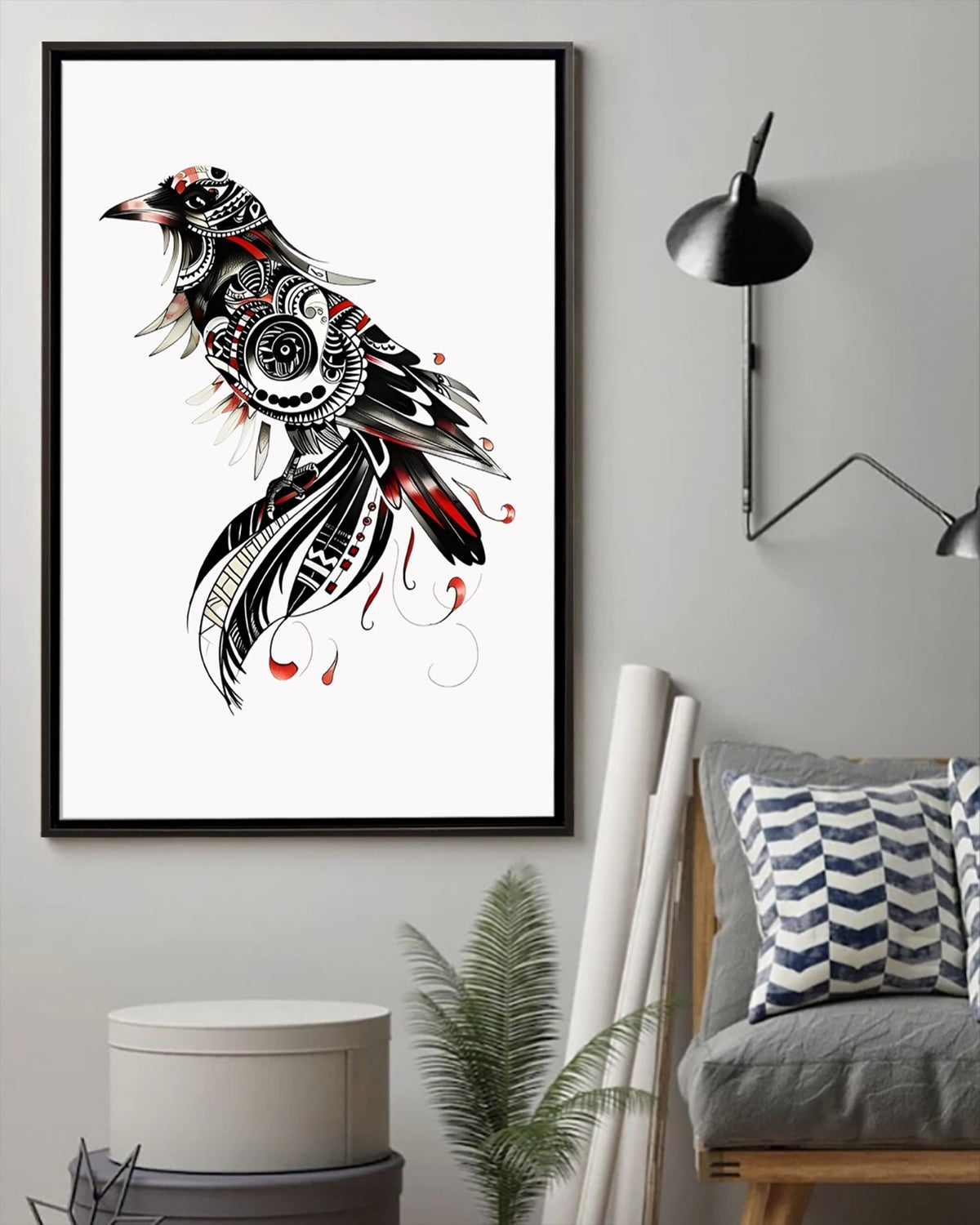 Native Bird Art Poster - Canvas