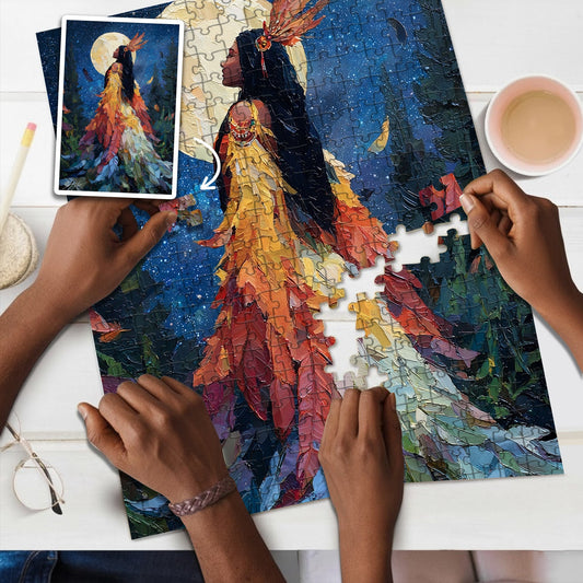 The Girl of the Sacred Forest – Wooden Jigsaw Puzzle - CT52789 (300 / 500 / 1000 Pieces)