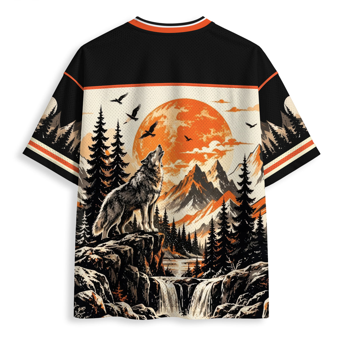 Wild Wolf Spirit Mesh Jersey Unisex Shirt