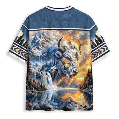 White Buffalo Spirit Mesh Jersey Unisex Shirt