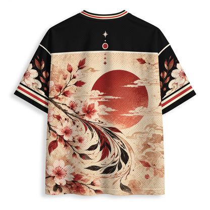 Hummingbird Rose Harmony Mesh Jersey Unisex Shirt