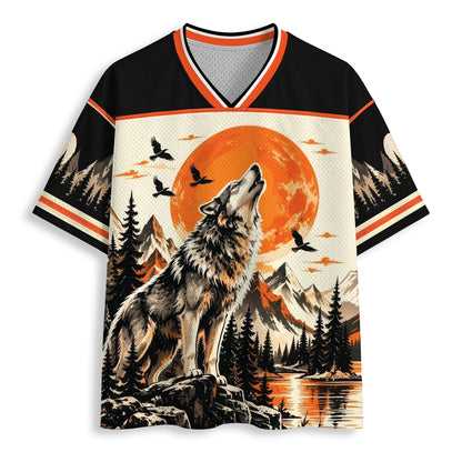 Wild Wolf Spirit Mesh Jersey Unisex Shirt