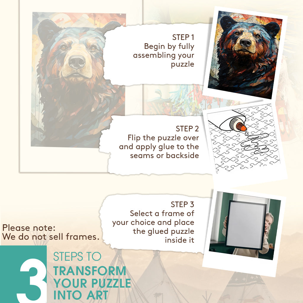 Bear – Wooden Jigsaw Puzzle - CT52789 (300 / 500 / 1000 Pieces)