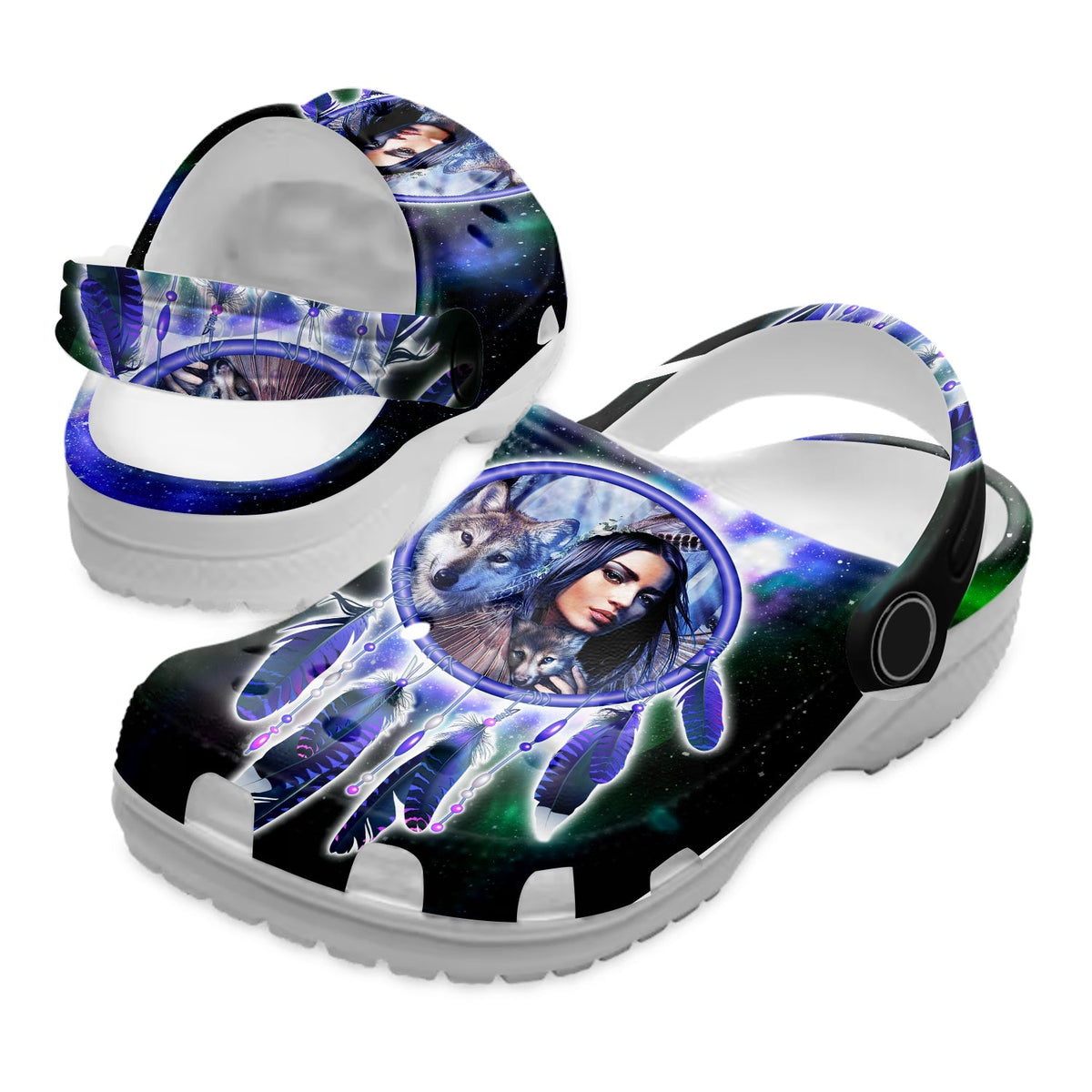 Native Pattern Clog Shoes For Adult and Kid 89107 New