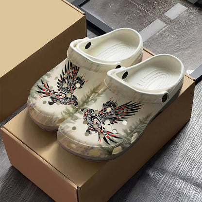 Native Bird Art Clogs Shoes for Adults & Kids