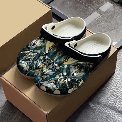 Native Pattern Clog Shoes For Adult and Kid 89137 New