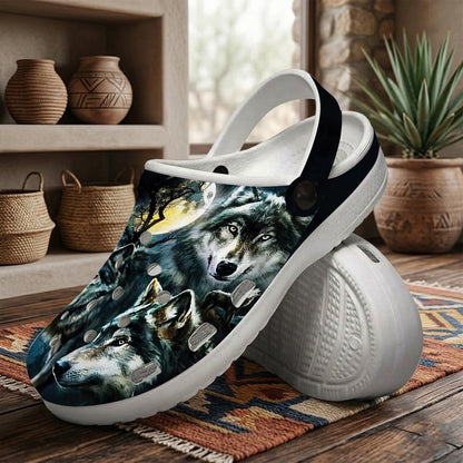 Native Pattern Clog Shoes For Adult and Kid 89137 New