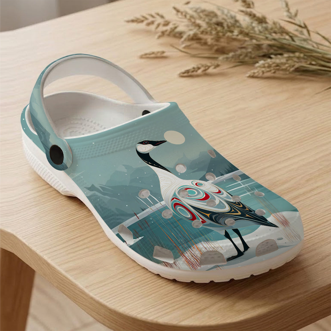 Native Goose Art Clogs Shoes for Adults & Kids