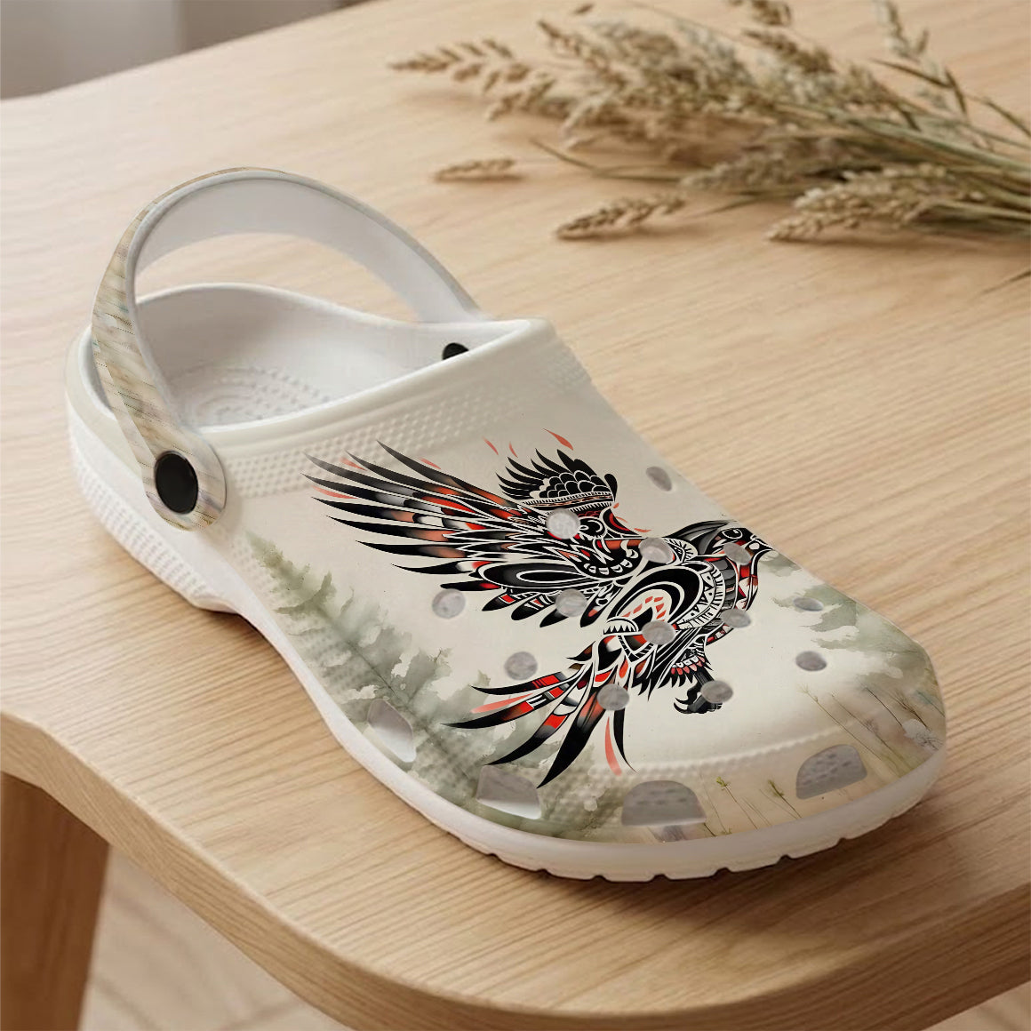 Native Bird Art Clogs Shoes for Adults & Kids