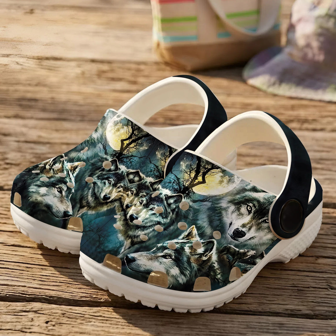 Native Pattern Clog Shoes For Adult and Kid 89137 New
