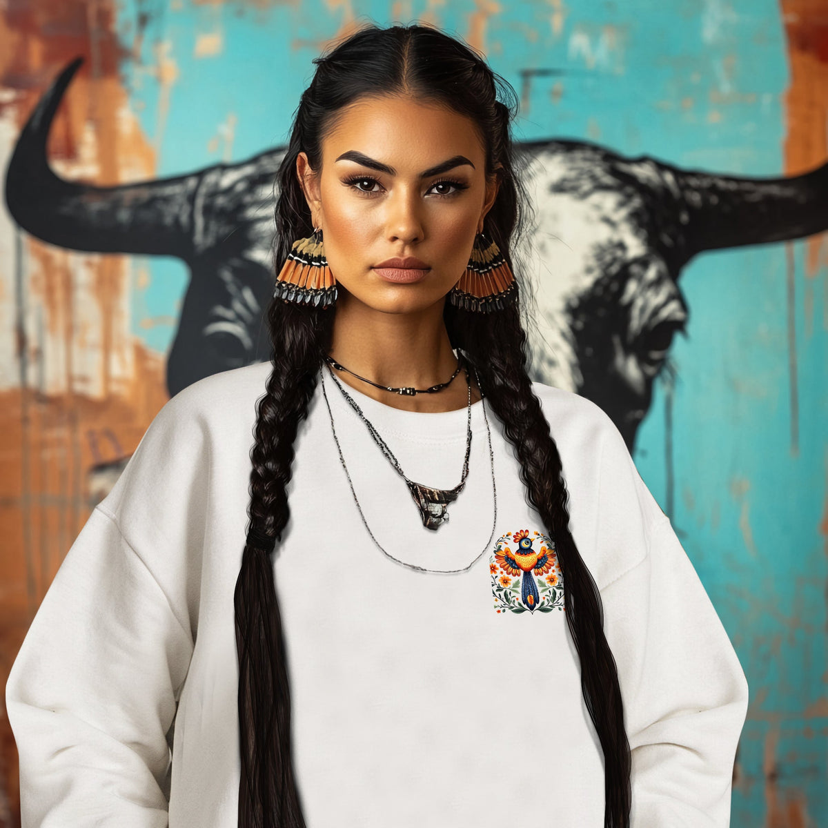 NO ONE IS ILLEGAL ON STOLEN LAND. WE WALK ON NATIVE LAND - Two sides