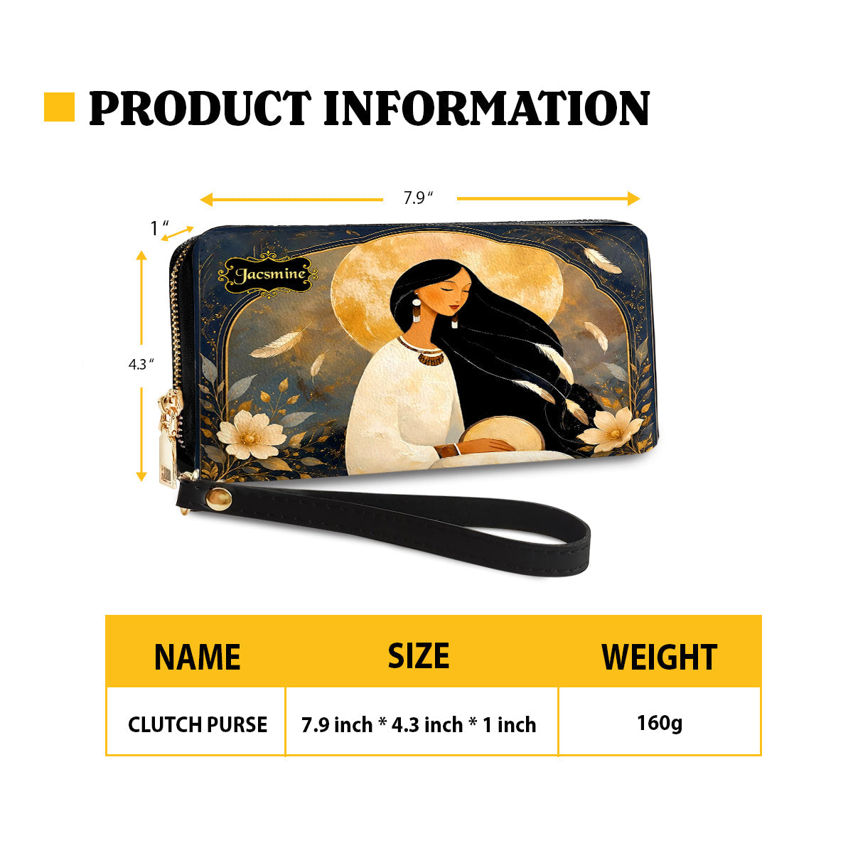 Lunar Woman Grace Personalized Leather Bag