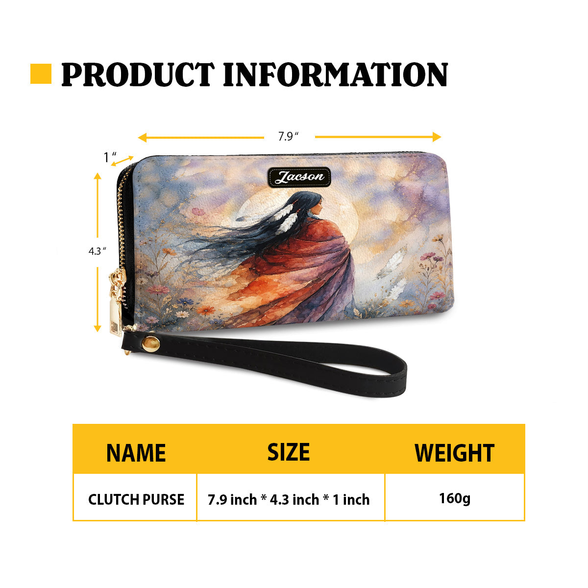 Free Woman Spirit Personalized Leather Bag