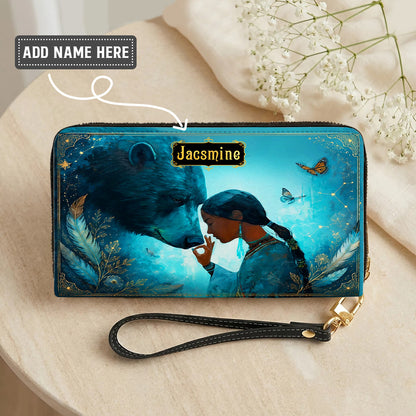 Moonlit Wild Harmony Personalized Leather Bag - Q1579