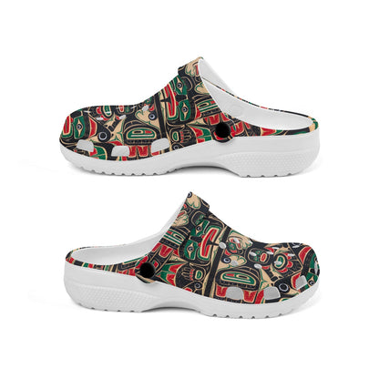 Native Pattern Clog Shoes For Adult and Kid 89109 New
