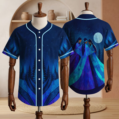 Moon Spirit Circle Baseball Jersey Unisex Shirt