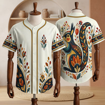 Moonlit Wolf Woman Baseball Jersey Unisex Shirt