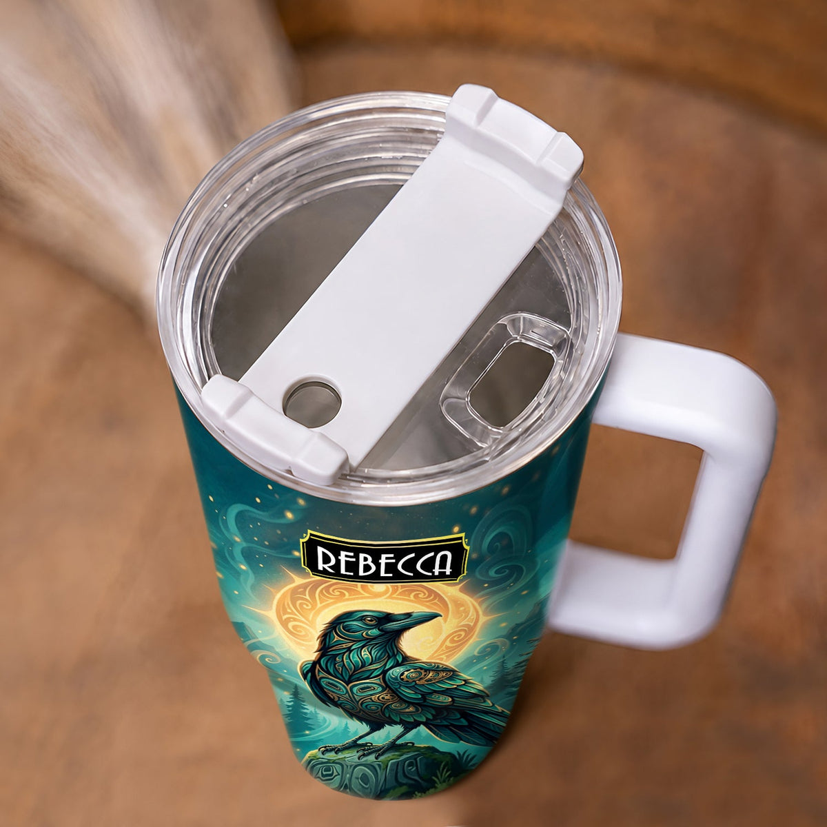 Raven’s Echo of Eternity Personalized Tumbler