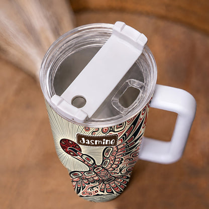 Eagle Sun Flight Personalized Tumbler