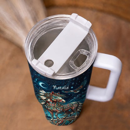 Mystic Horse Spirit Personalized Tumbler