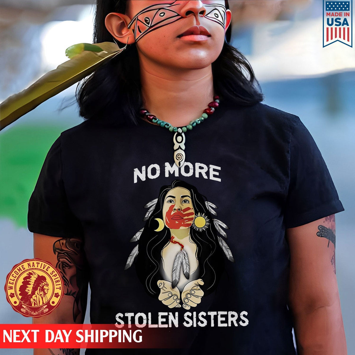 For My Sisters I Wear Red, No More Stolen Sisters Shirts