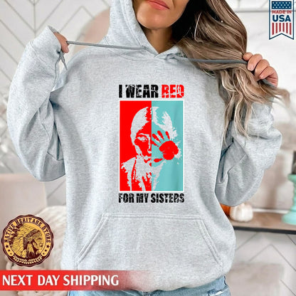 MMIW Awareness Indigenous Red Hand Women Gifts Unisex T-Shirt/Hoodie/Sweatshirt
